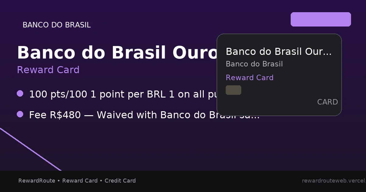 Banco do Brasil Ourocard Visa Platinum — Banco do Brasil credit card