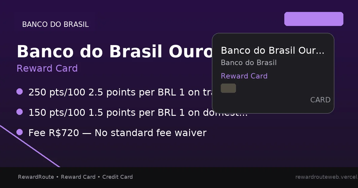 Banco do Brasil Ourocard Visa Signature — Banco do Brasil credit card