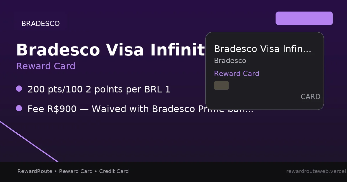 Bradesco Visa Infinite — Bradesco credit card
