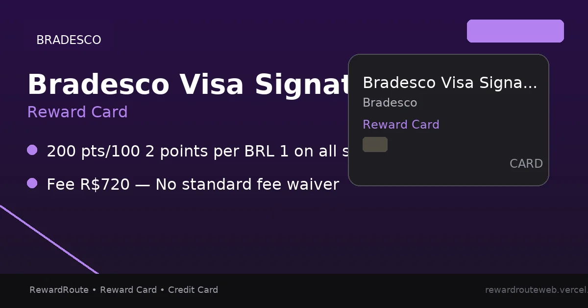 Bradesco Visa Signature — Bradesco credit card