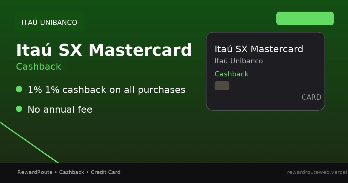 Itaú SX Mastercard — Itaú Unibanco credit card