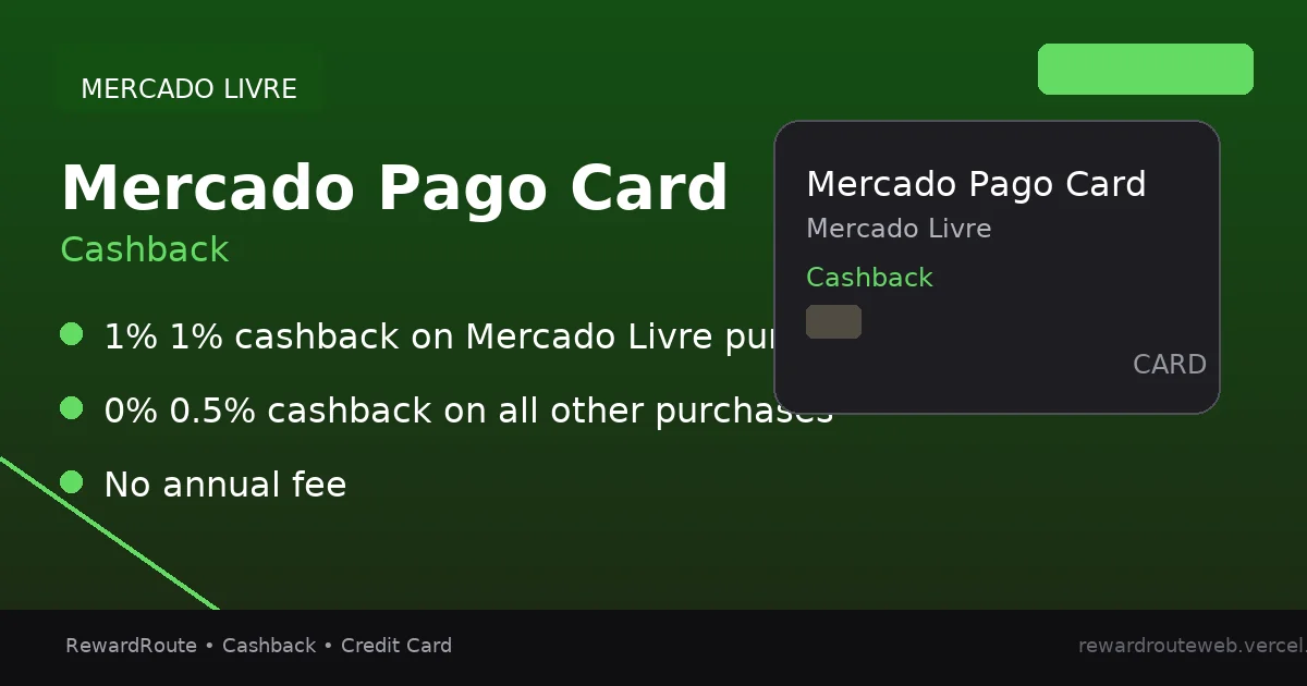 Mercado Pago Card — Mercado Livre credit card