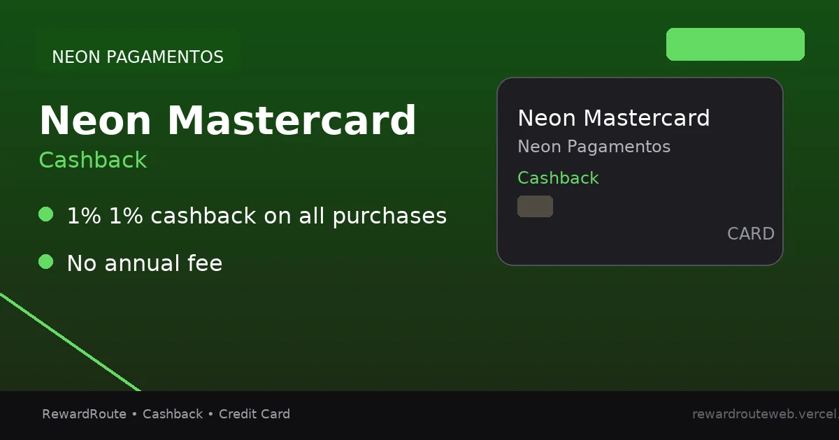 Neon Mastercard — Neon Pagamentos credit card