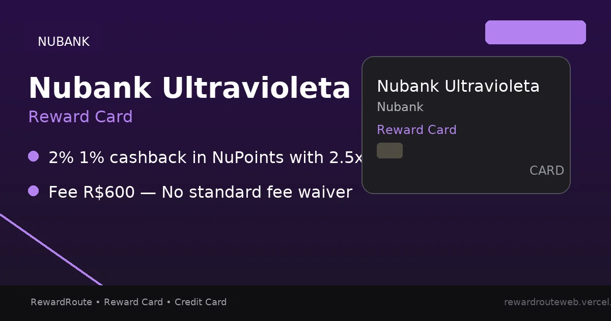 Nubank Ultravioleta — Nubank credit card