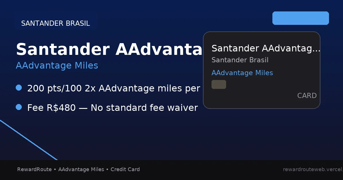 Santander AAdvantage Credit Card — Santander Brasil credit card