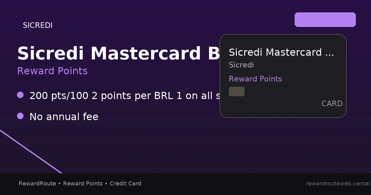 Sicredi Mastercard Black — Sicredi credit card