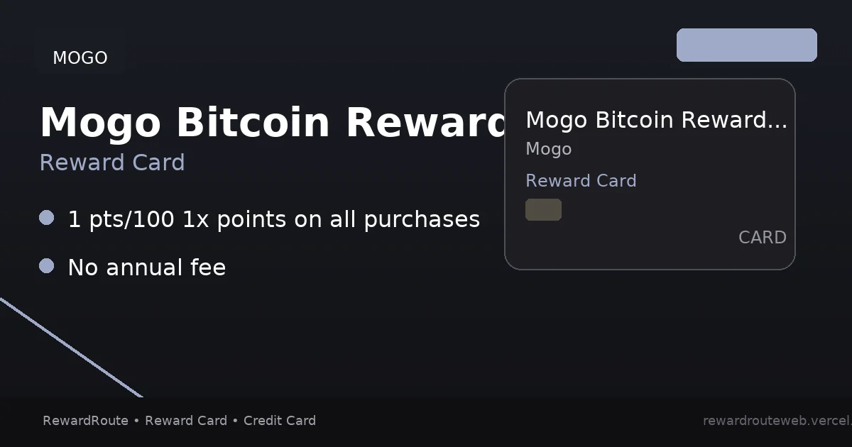 Mogo Bitcoin Rewards Card — Mogo credit card