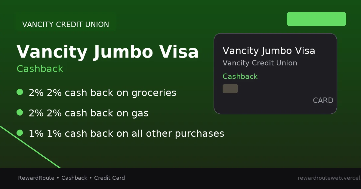 Vancity Jumbo Visa — Vancity Credit Union credit card