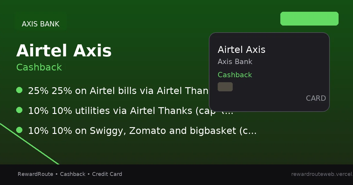 Airtel Axis — Axis Bank credit card