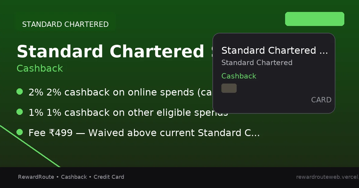 Standard Chartered Smart — Standard Chartered credit card