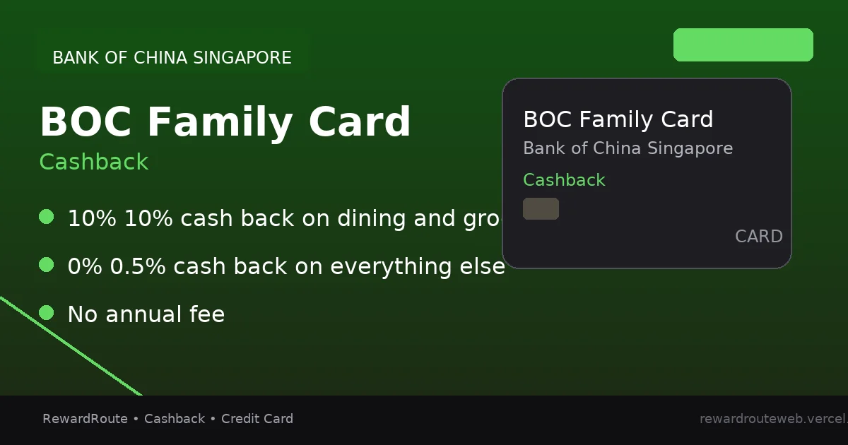 BOC Family Card — Bank of China Singapore credit card