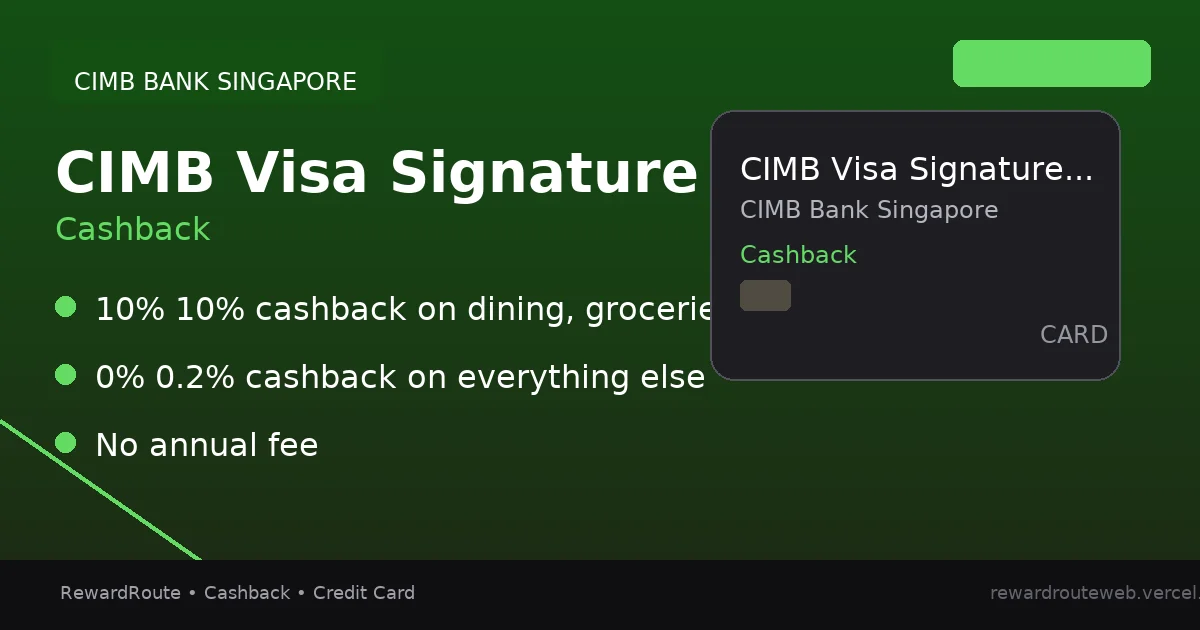 CIMB Visa Signature Card — CIMB Bank Singapore credit card