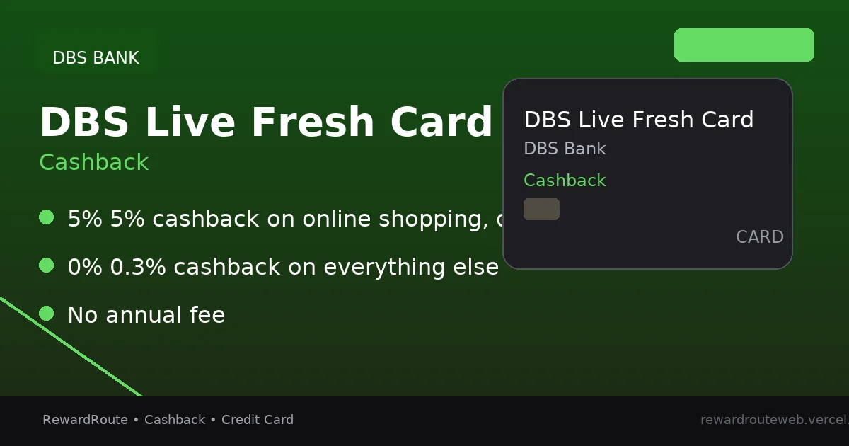 DBS Live Fresh Card — DBS Bank credit card