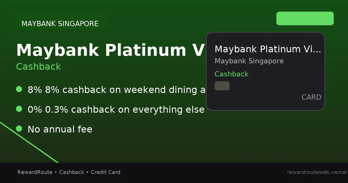 Maybank Platinum Visa Card — Maybank Singapore credit card