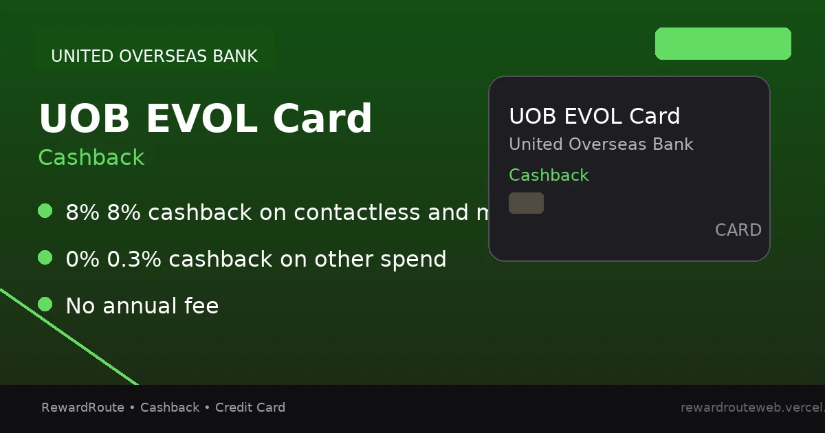 UOB EVOL Card — United Overseas Bank credit card