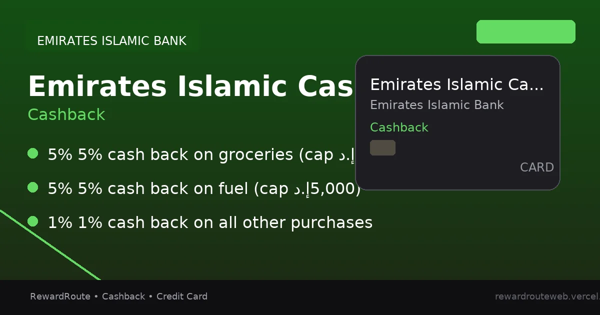 Emirates Islamic Cash Back Plus Card — Emirates Islamic Bank credit card