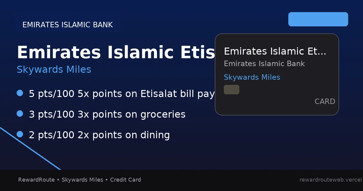 Emirates Islamic Etisalat Card — Emirates Islamic Bank credit card