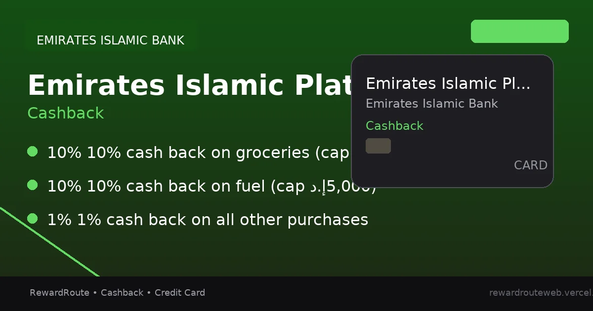 Emirates Islamic Platinum Cashback Card — Emirates Islamic Bank credit card