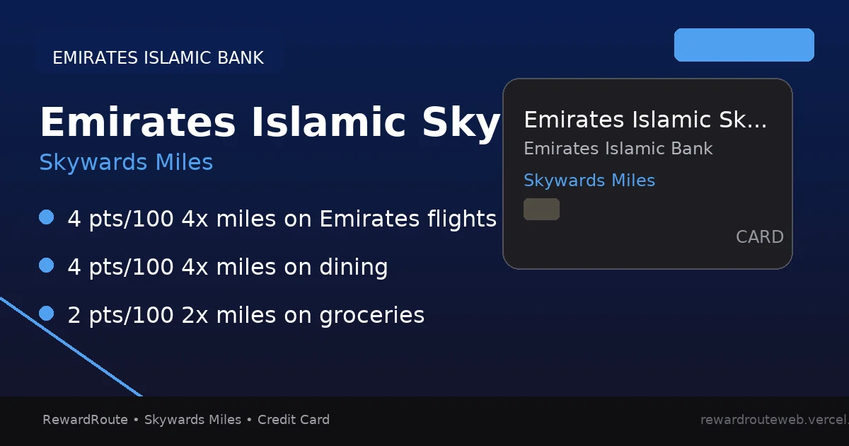Emirates Islamic Skywards Gold Card — Emirates Islamic Bank credit card