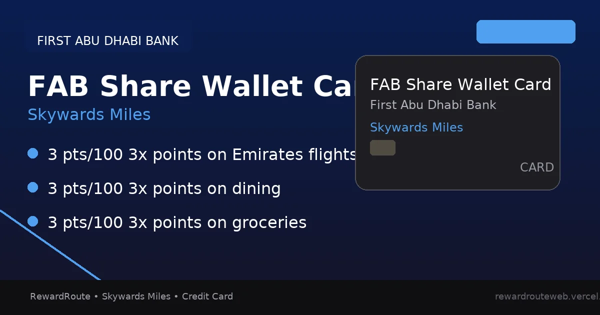 FAB Share Wallet Card — First Abu Dhabi Bank credit card