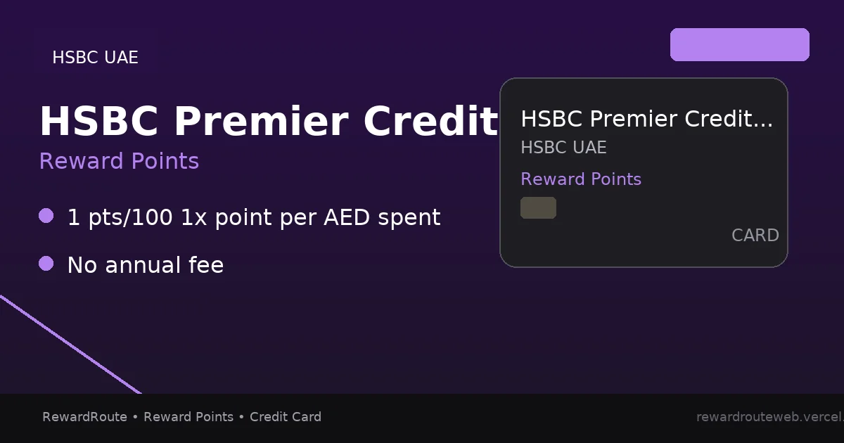 HSBC Premier Credit Card (UAE) — HSBC UAE credit card