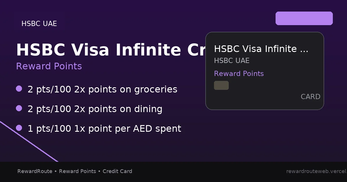 HSBC Visa Infinite Credit Card (UAE) — HSBC UAE credit card