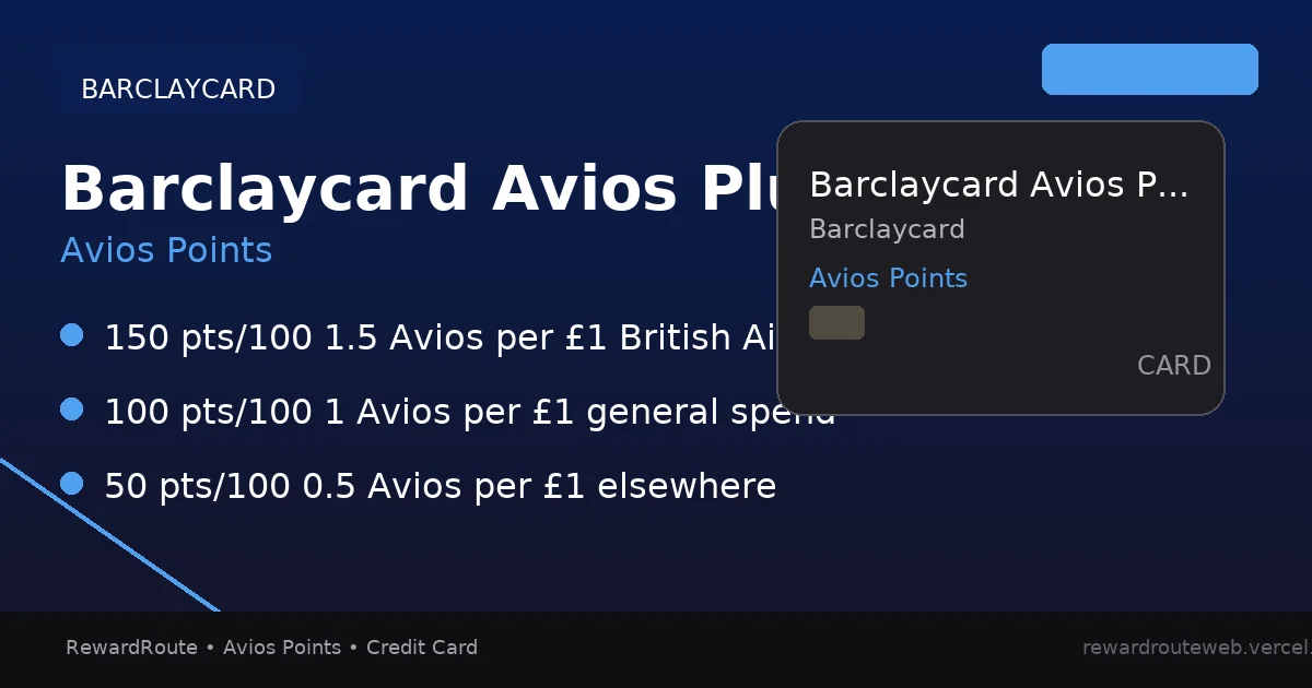 Barclaycard Avios Plus — Barclaycard credit card