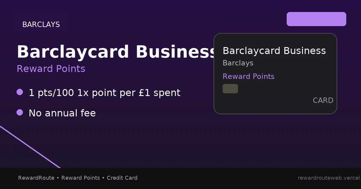 Barclaycard Business — Barclays credit card