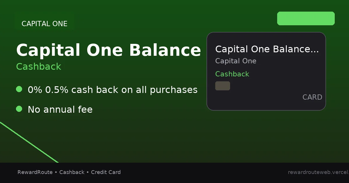 Capital One Balance Transfer Credit Card — Capital One credit card
