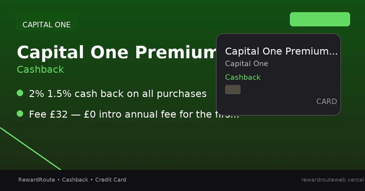 Capital One Premium Credit Card — Capital One credit card