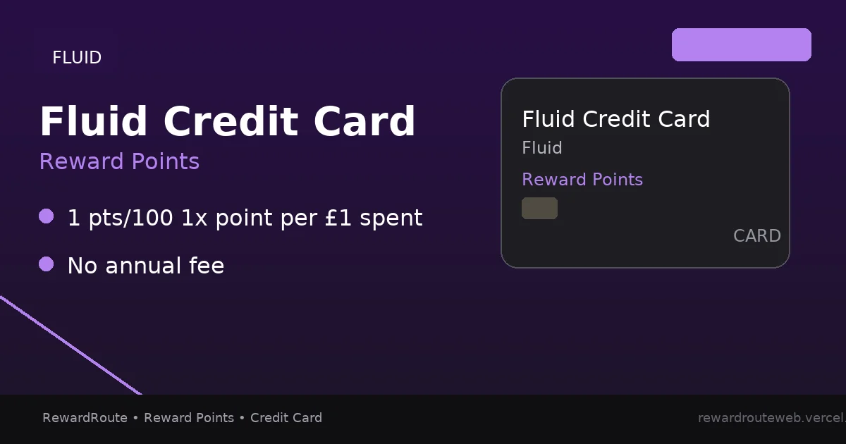 Fluid Credit Card — Fluid credit card