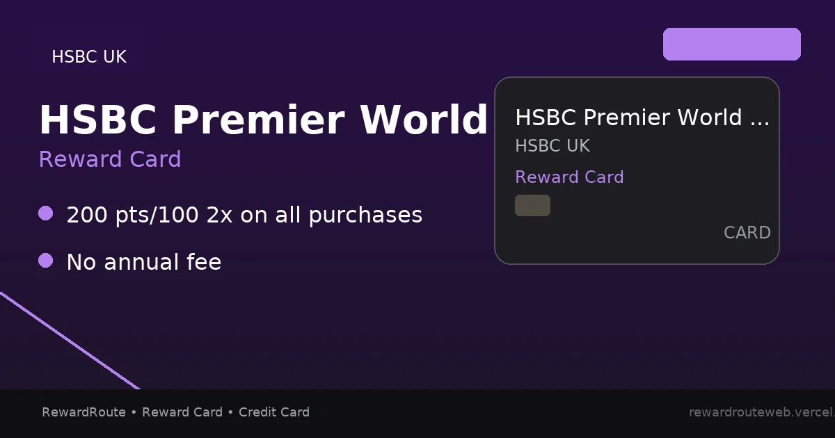 HSBC Premier World Elite Mastercard — HSBC UK credit card