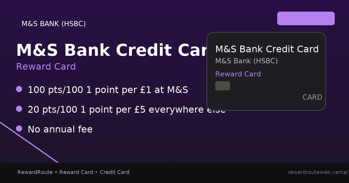 M&S Bank Credit Card — M&S Bank (HSBC) credit card