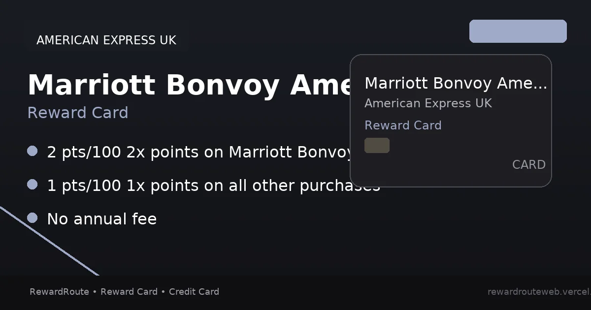 Marriott Bonvoy American Express Card (UK) — American Express UK credit card