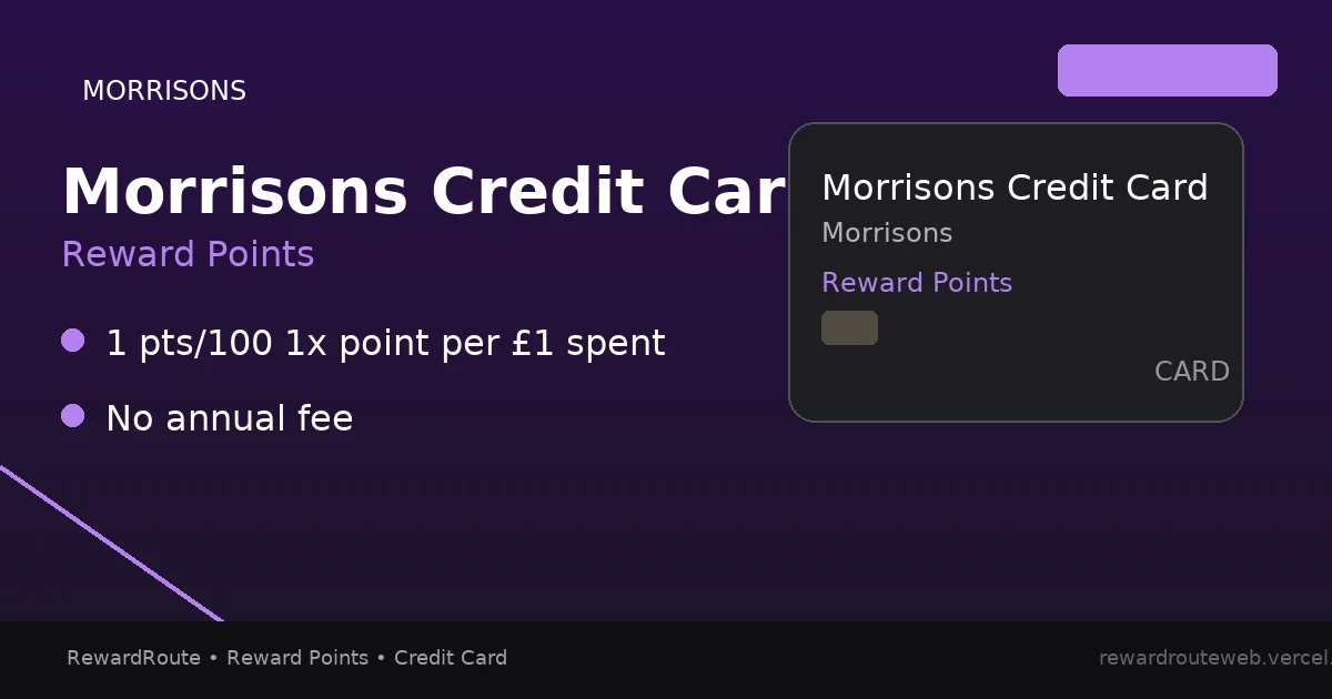 Morrisons Credit Card — Morrisons credit card
