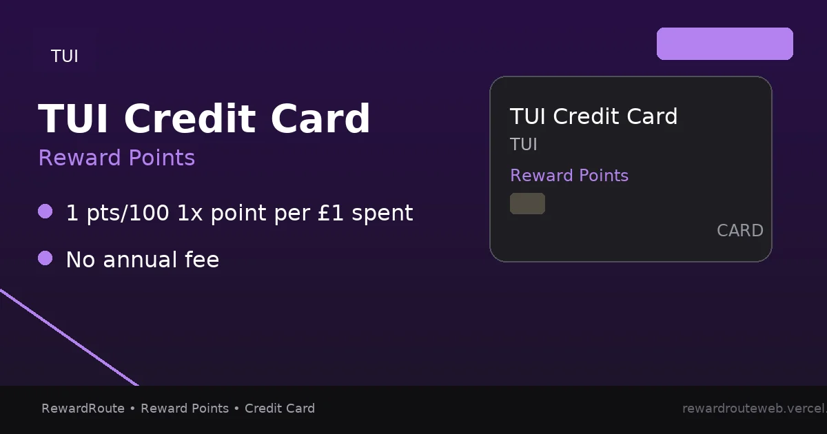 TUI Credit Card — TUI credit card