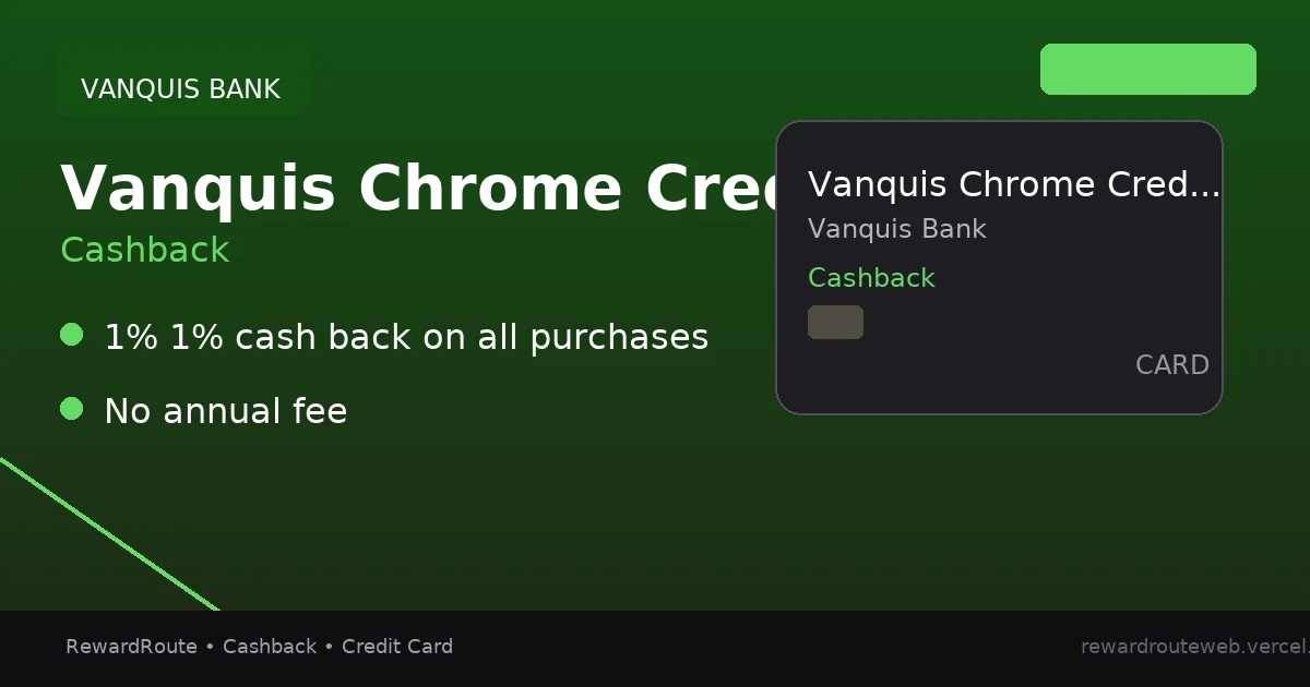 Vanquis Chrome Credit Card — Vanquis Bank credit card