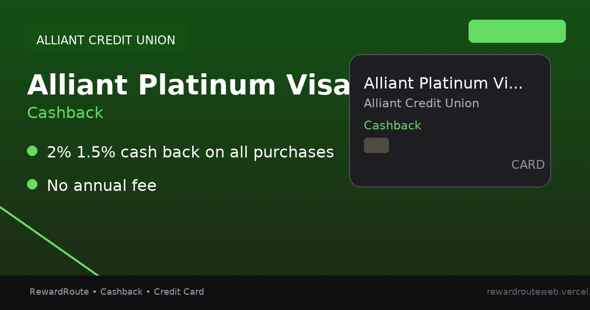 Alliant Platinum Visa® Card — Alliant Credit Union credit card