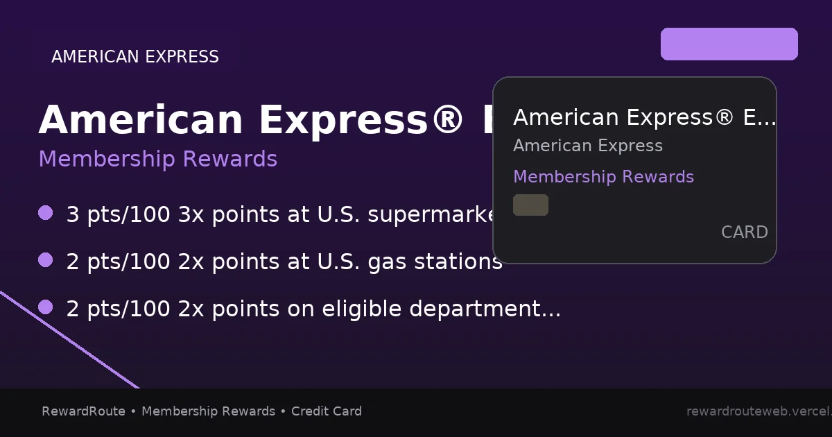 American Express® EveryDay® Preferred Credit Card — American Express credit card