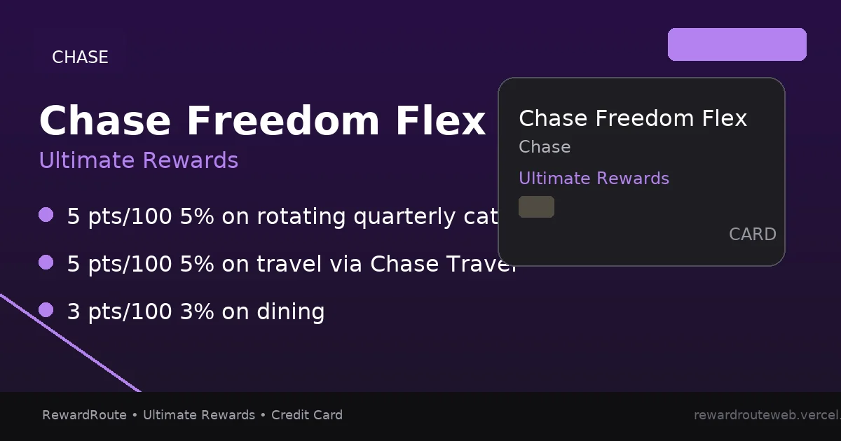 Chase Freedom Flex — Chase credit card