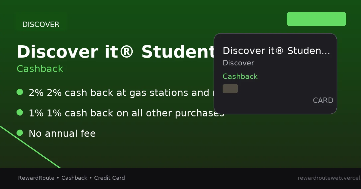 Discover it® Student Chrome — Discover credit card