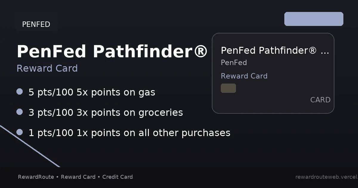 PenFed Pathfinder® Rewards Visa Signature® Card — PenFed credit card
