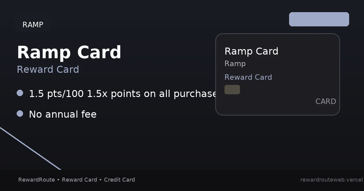 Ramp Card — Ramp credit card